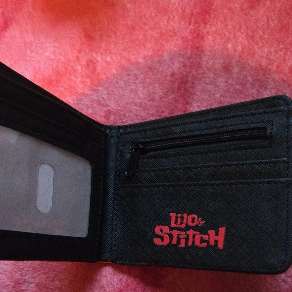 New lilo and stitch anime manga leather wallet